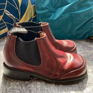 Vintage Red John Fluevog Boots